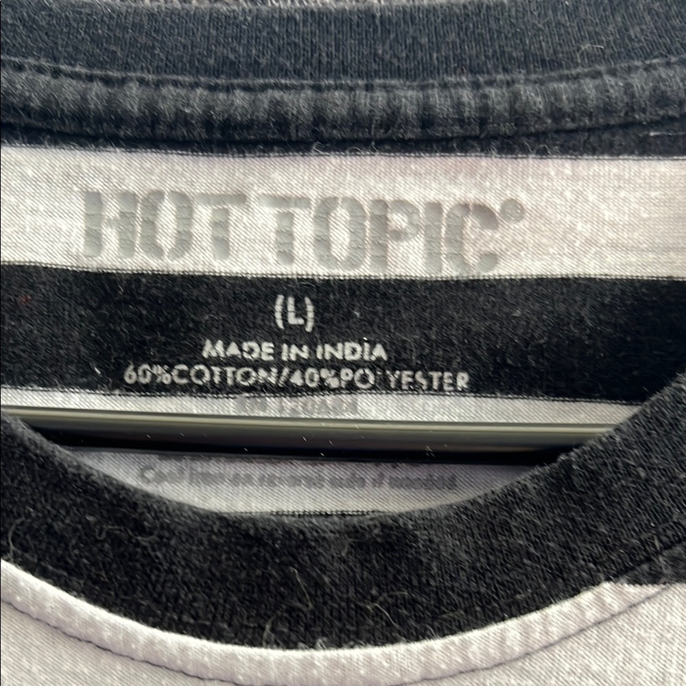 Black and white LS Tee